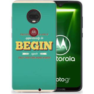 👉 Motorola Moto G7 | G7 Plus Siliconen hoesje met naam Quote Begin