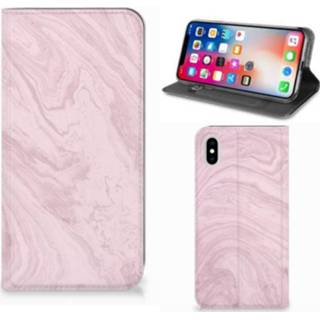 👉 Stand case XS roze Apple iPhone Max Standcase Marble Pink 8720091193420