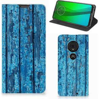 👉 Motorola Moto G7 | G7 Plus Book Wallet Case Wood Blue