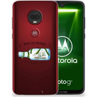 👉 Motorola Moto G7 | G7 Plus Telefoonhoesje met Naam Boho Bottle