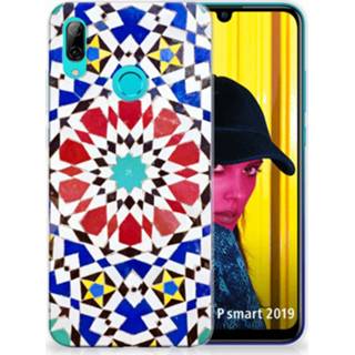 👉 Huawei P Smart 2019 TPU Siliconen Hoesje Mozaïek