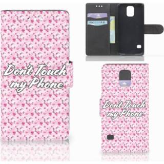 👉 Samsung Galaxy S5 | S5 Neo Portemonnee hoesje Flowers Pink DTMP