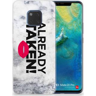 👉 Wit Huawei Mate 20 Pro TPU Hoesje Design Already Taken White 8720091266629