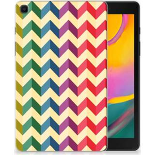 👉 Samsung Galaxy Tab A 8.0 (2019) Hippe Hoes Zigzag Multi Color 8720091269125