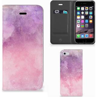 👉 Bookcase Apple iPhone 6 | 6s Pink Purple Paint