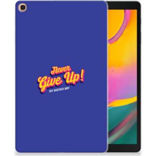 👉 Samsung Galaxy Tab A 8.0 (2019) Back cover met naam Never Give Up 8720091363793