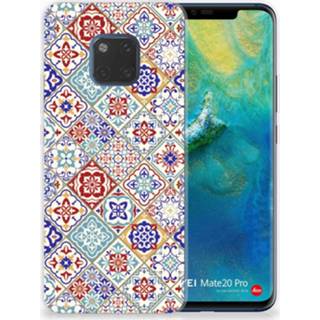 👉 Huawei Mate 20 Pro Uniek TPU Hoesje Tiles Color 8720091312401