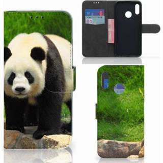👉 Telefoon hoes Huawei P Smart 2019 Telefoonhoesje met Pasjes Panda 8720091313323