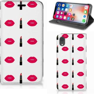 👉 Apple iPhone Xr Hoesje met Magneet Lipstick Kiss