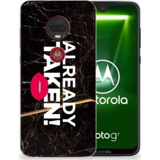 👉 Zwart Motorola Moto G7 | Plus TPU Hoesje Design Already Taken Black 8720091334427