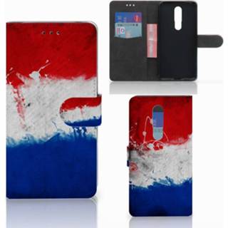 👉 Motorola Moto G7 Play Bookstyle Case Nederlandse Vlag