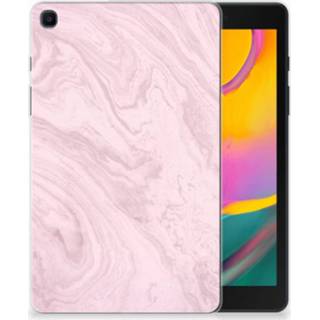 Roze Samsung Galaxy Tab A 8.0 (2019) Tablet Back Cover Marble Pink 8720091483026