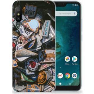 👉 Xiaomi Mi A2 Lite Siliconen Hoesje met foto Badges