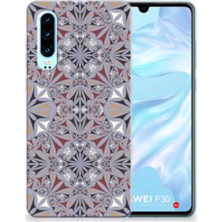 👉 Siliconen hoesje Huawei P30 TPU Flower Tiles 8720091492394