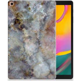 👉 Tablethoes grijs marmer Samsung Galaxy Tab A 10.1 (2019) Tablethoesje Design 8720091498808