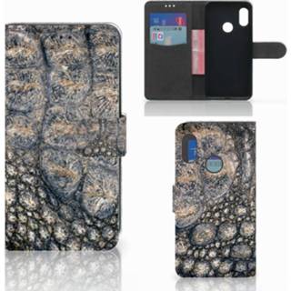 👉 Telefoon hoes Xiaomi Mi A2 Lite Telefoonhoesje met Pasjes Krokodillenprint 8720091527195