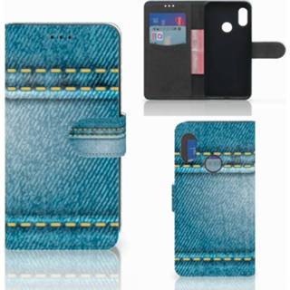 Xiaomi Mi A2 Lite Wallet Case met Pasjes Jeans