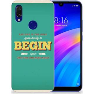 👉 Xiaomi Redmi 7 Uniek TPU Hoesje Quote Begin 8720091540750