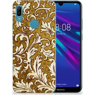 👉 Goud Huawei Y6 2019 | Pro TPU Hoesje Design Barok 8720091548015