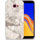 👉 Beige marmer Samsung Galaxy J4 Plus (2018) TPU Hoesje Design 8720091586260