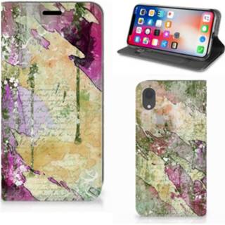 👉 Bookcase Apple iPhone Xr Letter Painting