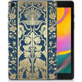 👉 Siliconen hoesje Samsung Galaxy Tab A 8.0 (2019) Golden Flowers 8720091588844