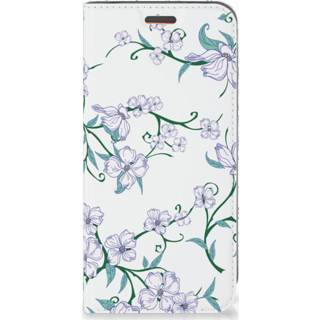 👉 Wit Motorola Moto E5 Play Uniek Smart Cover Blossom White 8720091603004