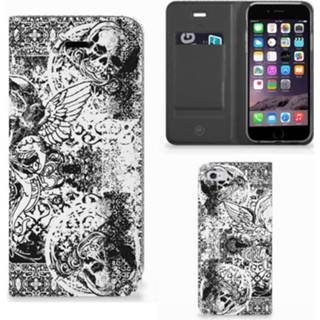 👉 Mobiel BookCase Apple iPhone 6 | 6s Skulls Angel