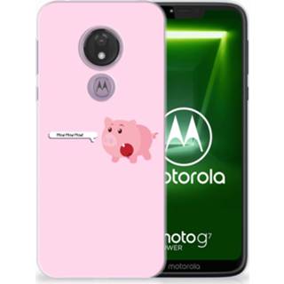👉 Telefoon hoes Motorola Moto G7 Power Telefoonhoesje met Naam Pig Mud 8720091625075