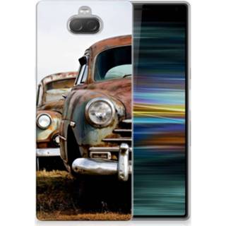 👉 Sony Xperia 10 Plus Uniek TPU Hoesje Vintage Auto 8720091650626