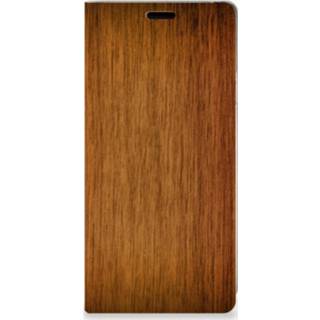 👉 Samsung Galaxy Note 9 Book Wallet Case Donker Hout