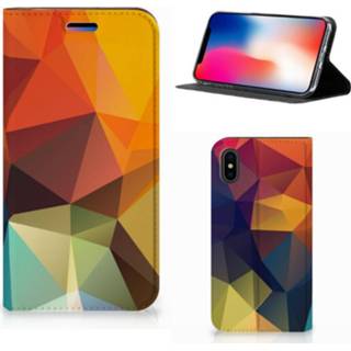 👉 Apple iPhone X | Xs Stand Case Polygon Color