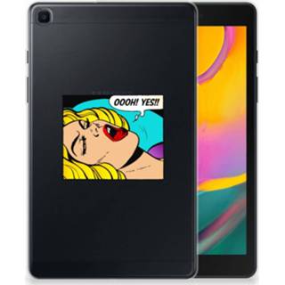 👉 Siliconen hoesje Samsung Galaxy Tab A 8.0 (2019) Leuke Hoes Popart Oh Yes 8720091727533