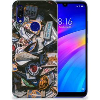 👉 Xiaomi Redmi 7 Siliconen Hoesje met foto Badges