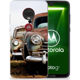 👉 Motorola Moto G7 | G7 Plus Siliconen Hoesje met foto Vintage Auto