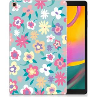 👉 Tablethoes Samsung Galaxy Tab A 10.1 (2019) Tablethoesje Design Flower Power 8720091740761