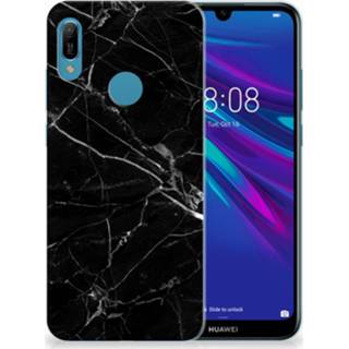 👉 Huawei Y6 2019 | Y6 Pro 2019 TPU Siliconen Hoesje Marmer Zwart