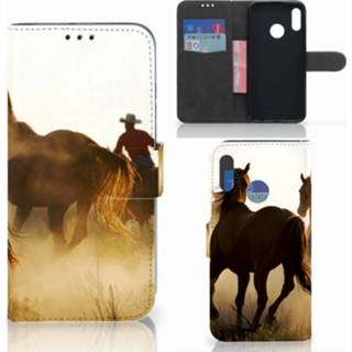 👉 Telefoon hoes Huawei P Smart 2019 Telefoonhoesje met Pasjes Design Cowboy 8720091779198