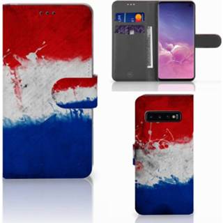 👉 Samsung Galaxy S10 Bookstyle Case Nederlandse Vlag