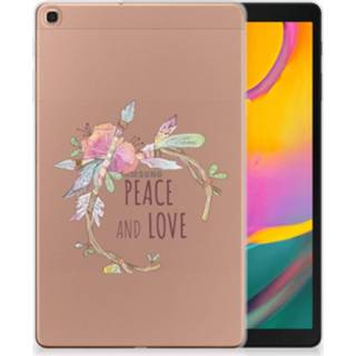 👉 Tablethoes Samsung Galaxy Tab A 10.1 (2019) Uniek Tablethoesje Boho Text 8720091813625