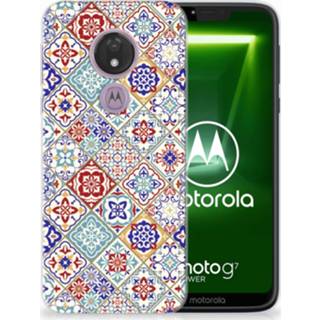 👉 Siliconen hoesje Motorola Moto G7 Power TPU Tiles Color 8720091857223