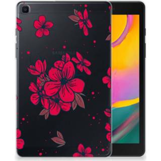 👉 Siliconen hoesje rood Samsung Galaxy Tab A 8.0 (2019) Blossom Red 8720091869264