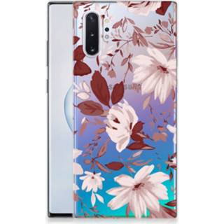 👉 Tablethoes Samsung Galaxy Note 10 Plus Watercolor Flowers 8720091883734