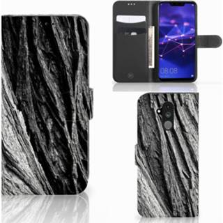 👉 Boom schors grijs Book Style Case Huawei Mate 20 Lite Boomschors 8718894631904