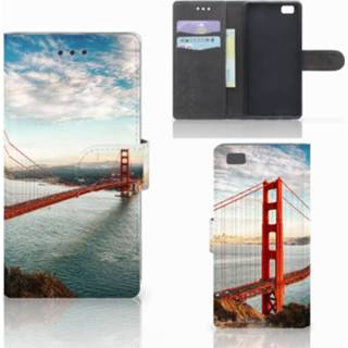 Flip cover Huawei Ascend P8 Lite Golden Gate Bridge 8718894639986