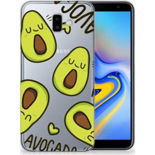 👉 Samsung Galaxy J6 Plus (2018) Telefoonhoesje met Naam Avocado Singing