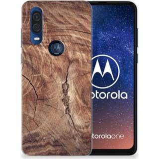 👉 Bumper hoesje Motorola One Vision Tree Trunk 8720091890671