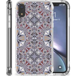 👉 Apple iPhone Xr TPU Hoesje Design Flower Tiles 8720091942356