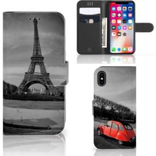👉 Flipcover x XS Apple iPhone | Flip Cover Eiffeltoren 8718894324035