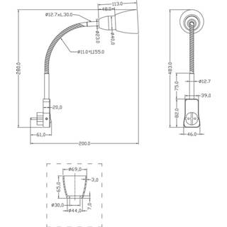 👉 Stop contact aluminium chroom Stopcontact Lamp met Schakelaar - Rond Mat E14 7445931759758